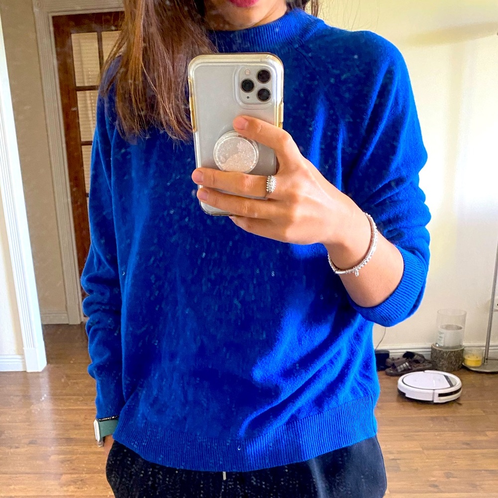 Karen Scott Royal blue color sweater